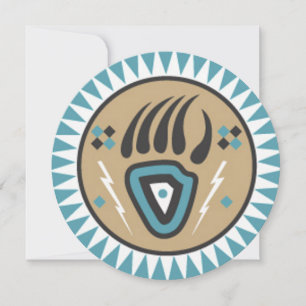 Native American Beer Paw Invitation Kaart