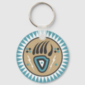 Native American Beer Paw Sleutelhanger (Voorkant)