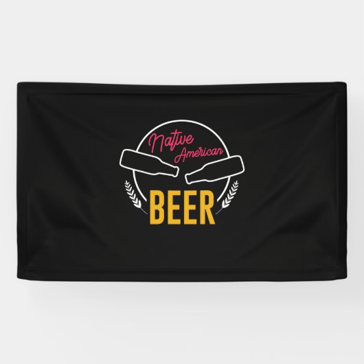 Native American Beer Spandoek (Horizontaal)