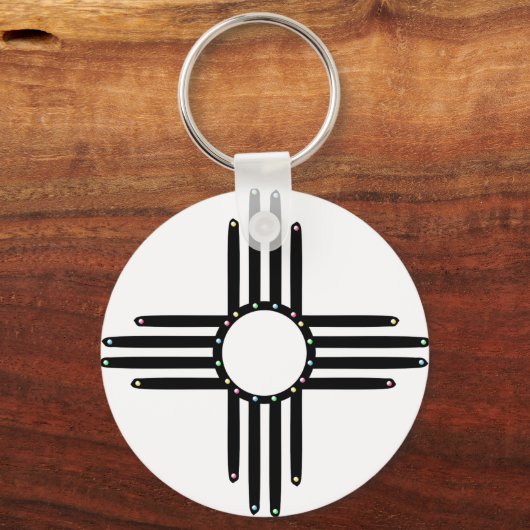 Native American beker Zia Sleutelhanger (Voorkant)