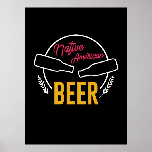 Native American Bier Poster (Voorkant)