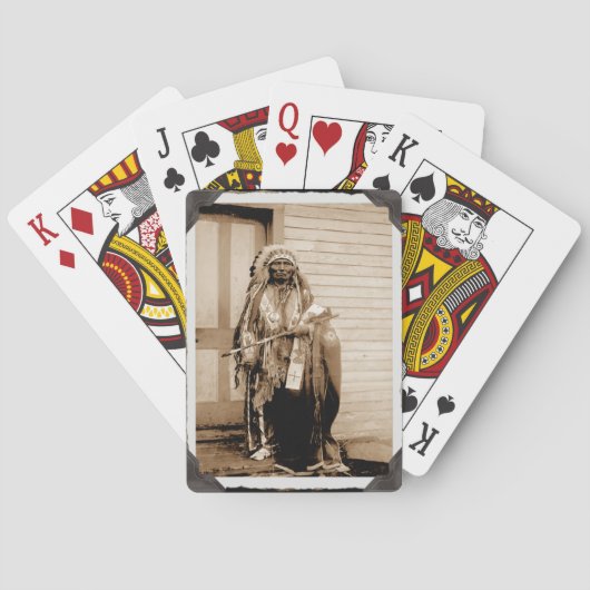 Native American Big Tobacco speelkaarten (Achterkant)