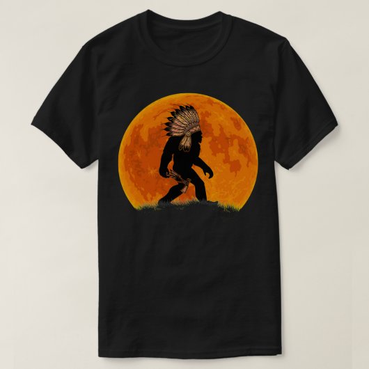 Native American Bigfoot T-shirt (Design voorkant)