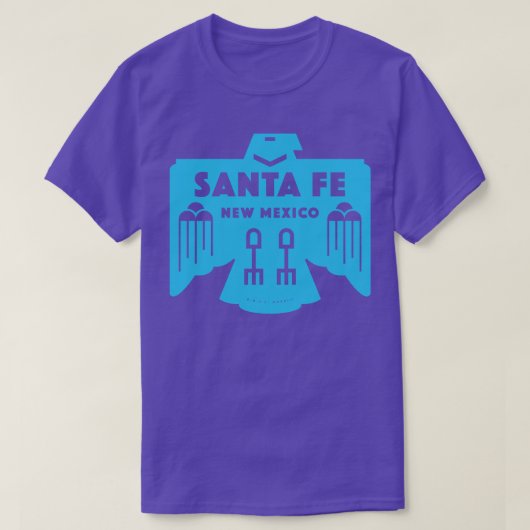 Native American Bird Santa Fe New Mexico Blauw T-shirt (Design voorkant)