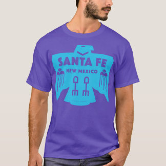 Native American Bird Santa Fe New Mexico Blauw T-shirt
