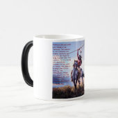 Native American Black/White 11 oz Morphing Mok (Voorkant links)