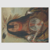 Native American Blactfoot Portret Decoupage Tissuepapier (Voorkant)