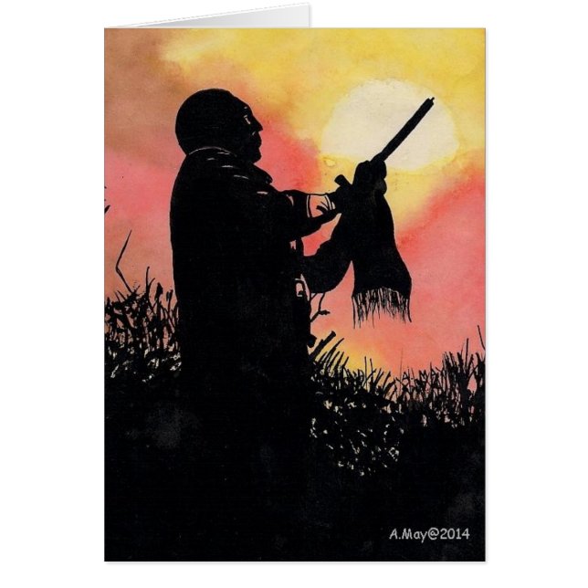 Native American Blank Card Evening Song (Voorkant)