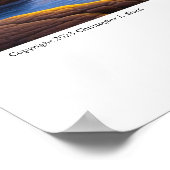 Native-American blauw en Geel Digitaal schilderach Poster (Hoek)