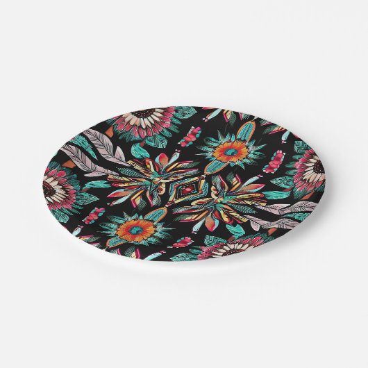 Native American Bohemain Papieren Bordje (Gekanteld)