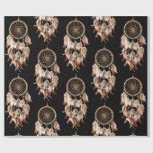Native American Boho Dreamcatcher Tribal Foto's Cadeaupapier (Vlak)