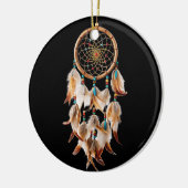 Native American Boho Dreamcatcher Tribal Foto's Keramisch Ornament (Links)