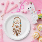 Native American Boho Dreamcatcher Tribal Foto's Papieren Bordje (Feest)