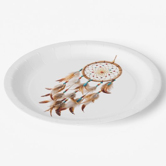 Native American Boho Dreamcatcher Tribal Foto's Papieren Bordje (Gekanteld)