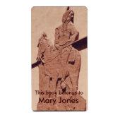 Native American Bookplate Etiket (Voorkant)