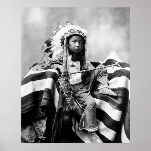 Native American Boy, 1899 Poster (Voorkant)