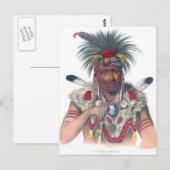 Native American Briefkaart (Voorkant / Achterkant)