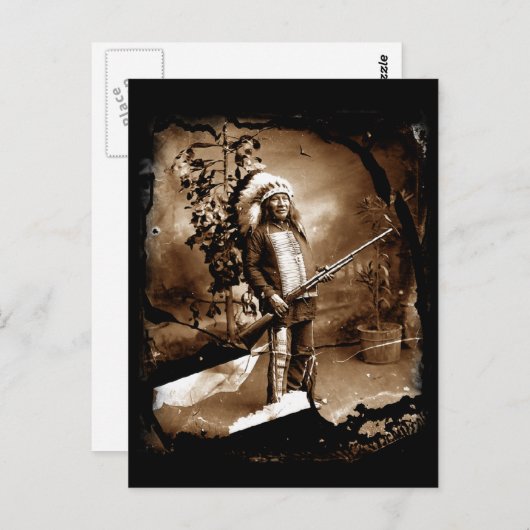 Native American  Briefkaart (Voorkant / Achterkant)