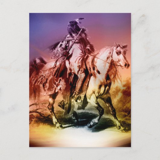 Native American Briefkaart (Voorkant)