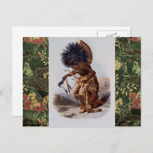 Native American Briefkaart (Voorkant / Achterkant)