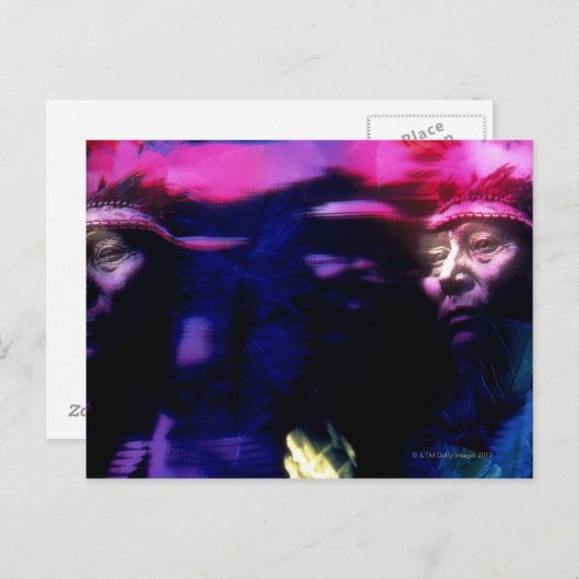 Native American Briefkaart (Voorkant / Achterkant)