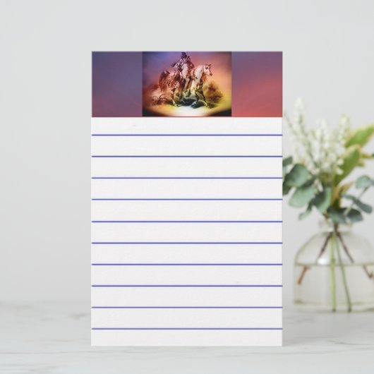 Native American Briefpapier (Staand voorkant)