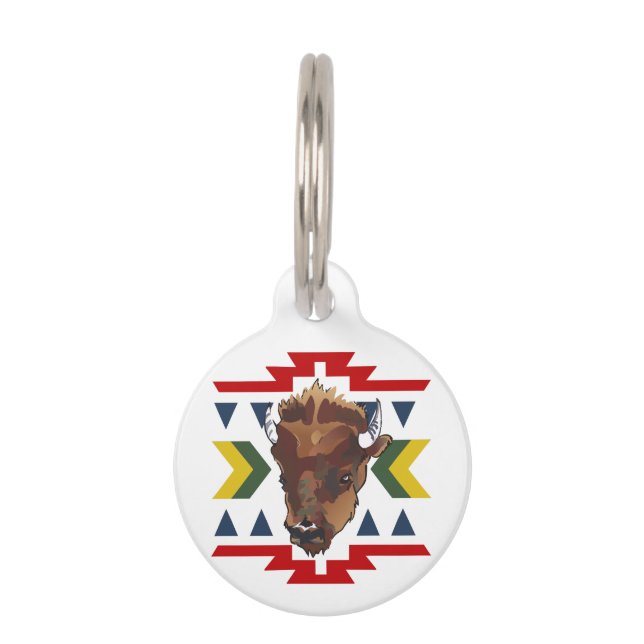 Native American Buffalo Huisdierpenning (Voorkant)