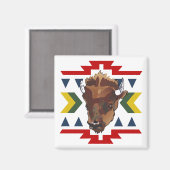 Native American Buffalo Magneet (Voorkant / Achterkant)