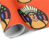 Native American Cadeaupapier (Rol Hoek)