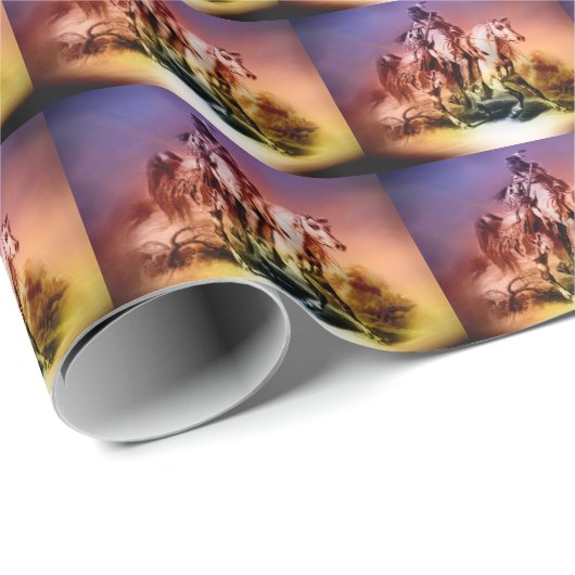 Native American Cadeaupapier (Rol Hoek)