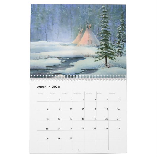 NATIVE AMERICAN CALENDAR 2017 by SHARON SHARPE Kalender (Mar 2026)