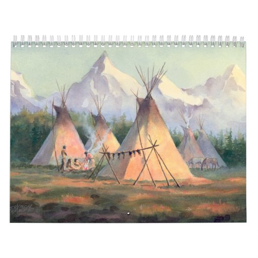 NATIVE AMERICAN CALENDAR 2017 by SHARON SHARPE Kalender (Hoes)