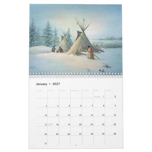 NATIVE AMERICAN CALENDAR by SHARON SHARPE Kalender (Jan 2027)