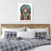 Native American Canvas Afdruk (Insitu (Slaapkamer))