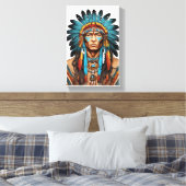 Native American Canvas Afdruk (Insitu (Slaapkamer))