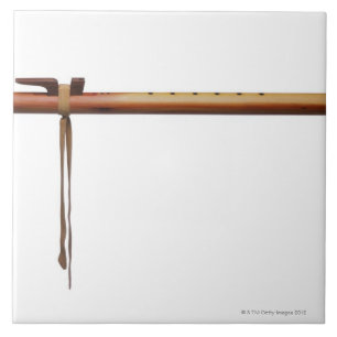 Native American Cedar Flute Tegeltje