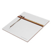 Native American Cedar Flute Tegeltje (Zijkant)