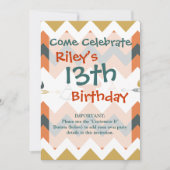 Native American Chevron Teepee Arrow Skulls Kaart (Voorkant)