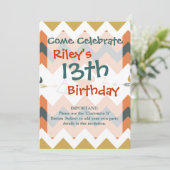 Native American Chevron Teepee Arrow Skulls Kaart (Staand voorkant)