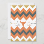 Native American Chevron Teepee Arrow Skulls Kaart (Achterkant)