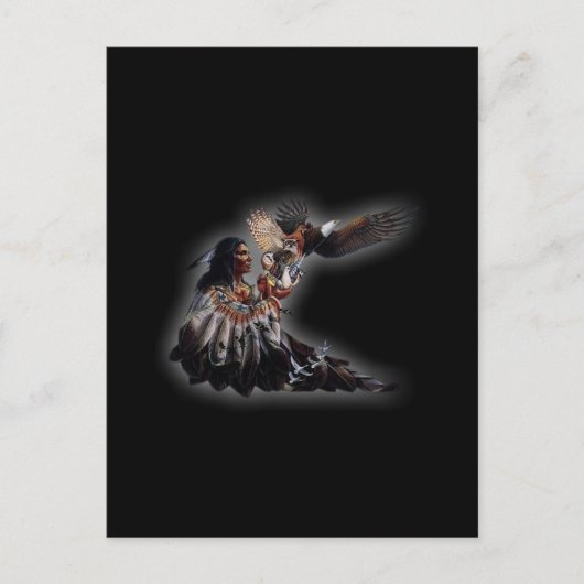 Native American Chief Briefkaart (Voorkant)