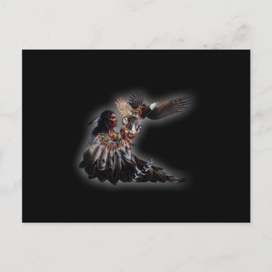 Native American Chief Briefkaart (Voorkant)