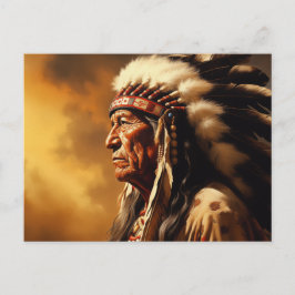 Native American Chief Briefkaart