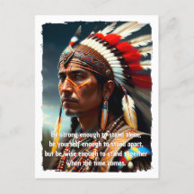Native American Chief met Quote