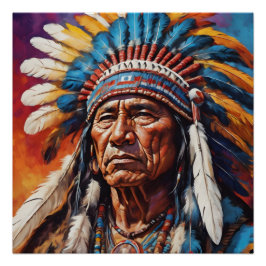 Native American Chief nr. 2 Perfect Poster