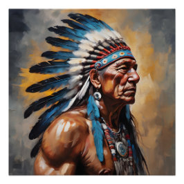 Native American Chief nr. 6 Perfect Poster