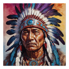 Native American Chief nr. 7 Perfect Poster