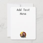 Native American Chief op wilde landschap zonsonder Feestdagenkaart (Achterkant)