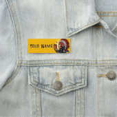 Native American Chief op wilde landschap zonsonder Naamplaatje (In situ)