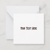 Native American Chief op wilde landschap zonsonder Notitiekaartje (Achterkant)